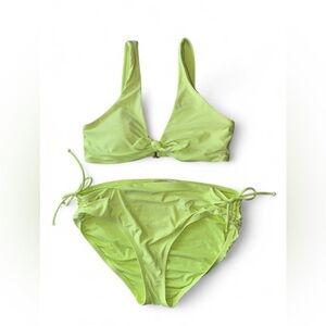CALIA by Carrie Underwood Vibrant Green Bikini Set, top S bottom M